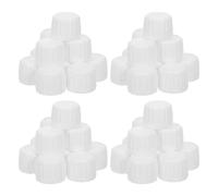 ABOOFAN Plastic Medicine Bottle Caps Leakproof and User Friendly Grip Structure 50pcs with 28mm Threaded Screw Top Suitable for Oral Liquid Syrup Bottles in Hospitals and Pharmacies