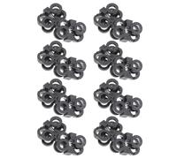 ABOOFAN Plastic Shoelace Buckles 30 Pcs for Sneaker Straps | Black, Easy to Use Fix Clips, for Climbing Boot Laces, Hiking and Field Activities
