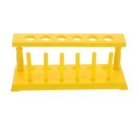 ABOOFAN Plastic Test Tube Rack Holder with 6 Holes for Lab and Scientific Experiments, Easy to Clean and Flexible Assembly Design, for Middle School Chemistry Experiments and Outdoor