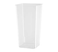 ABOOFAN Plastic Vases for Flowers Clear Acrylic Flower Vase for Centerpieces Tall Plastic Square Vase for Home Kitchen Wedding Decorations