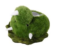 ABOOFAN Plush Dinosaur Hat Party Cosplay Headwear with Supple PP Cotton Filling Cartoon Triceratops Design for Halloween Easter Christmas and Stage Performances