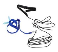 ABOOFAN Portable Bird Harness and Leash for Pet Parrot Outdoor Training, Wear-resistant Cloth Material, Safe and Comfortable Blue Flight Rope for Birds,