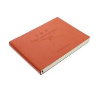 ABOOFAN Portable Bookkeeping Account Book with Artificial Cover Form Handbook for Everyday Record Keeping Organization for Business and Personal Use Pages Brown Horizontal Layout
