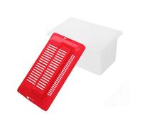 ABOOFAN Portable Fish Tank Transport Box for Turtle and Hamster, Red Pp Material Mini Aquarium Suitable for Travel and Outdoor Adventures, Handheld Reptile Carrier