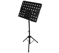 ABOOFAN Portable Foldable Sheet Music Stand with Height Adjustable Black Metal Frame, Lightweight Music Book Holder for Musicians, Suitable for Band, Piano, Guitar, and Travel Use