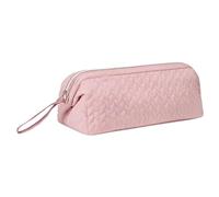ABOOFAN Portable Hair Tools Travel Bag for Blow Dryer and Curling Iron, Lightweight Polyester with Multi-Layer Design, Stylish Pink Travel Organizer for Business Trips and Leisure