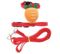 ABOOFAN Portable Hamster Leash Pet Garment and Leash Set Breathable Sewing Nylon Plush Lovely Pet Harness for Walking and Taking Pictures Small