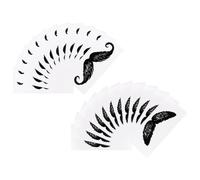 ABOOFAN Portable Nose Hair Removal Wax Kit with Strong Stickiness Small Beard Stickers for Moustache Protection and Daily Use in Black Pp Material, Easy to Carry Waxing Accessory