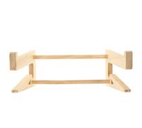 ABOOFAN Portable Notebook Dissipation with Wooden Laptop Stand and Heat Cable Organization Features Riser Universal Suitable for Desk and Home Office Use