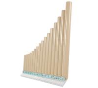 ABOOFAN Portable Panpipes Musical Instrument in C Key for Students and Beginners, Made of Sturdy Abs Resin with 16 Pipes, Safe Design that Will Not Hurt Hands, for Musical Education