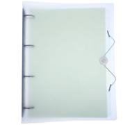 ABOOFAN Portable Plastic Binder Folder for Documents and Notebooks Lightweight File Organizer with Anti-Slip Cover for School Office and Contract Storage in Blue