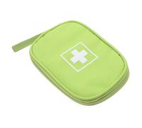 ABOOFAN Portable Small Medical Storage Bag Travel Pill Organizer with Clear Compartments for Car Home Office Backpack Use