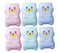 ABOOFAN Portable Soap Sheets Set 6 x 50 Pieces with Travel Soap Box for Camping Business Trips and Travel Hygiene