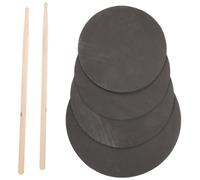 ABOOFAN Portable Tenor Drum Practice Pad Set with Silent Mute Pads and Ergonomic Drumsticks Anti-corrosion Kit for Students and Professionals