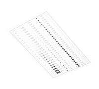 ABOOFAN Precision Crack Measuring Ruler Pet Material and Portable Design for Line Defect Measuring in Research Environments and Classrooms