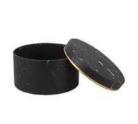 ABOOFAN Preserved Flower Box Beautifully Packaged with Unique Marble Pattern Design Luxury Black round Made of Paper for Gifting Fresh Flowers or Presents, for Weddings and Special