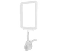 ABOOFAN Price Tag Holders Clip on Label Holders White Plastic PVC Double-Sided Handwritten Sign for Fruit and Vegetables in Fruit Shops and Supermarkets