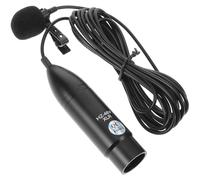 ABOOFAN Professional Xlr Three-pin Interface Lavalier Microphone for Live Broadcasts and Recordings, Portable Clip-on Lapel Mic with Metal and Plastic Build, Plug and Play Design
