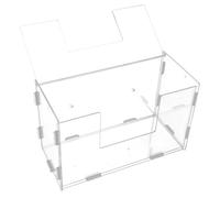 ABOOFAN Rabbit Hay Feeder Acrylic Rack Compatible with Toilet for Bunny Feeding and Pet Accessories