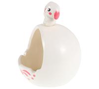 ABOOFAN Rabbit Shape Ceramic Ashtray for Car and Tabletop, Portable Ash Tray for Adults, Decorative Indoor and Outdoor Accessory
