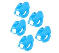 ABOOFAN Racing Bird Injection Feeding Holder with Buckle, 5Pcs Plastic Pigeon Fixed Frame for Medicine Feeding and Handling Parakeets, Blue