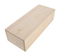 ABOOFAN Rectangular Wooden Storage Box with Slide Lid for Beads and Tea Bags, Portable and Versatile Organization Box in Beige Wood, Elegant Retro Style Suitable for Desktop and Special