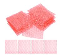 ABOOFAN Red Anti-Static Bubble Pouches Thickened Protective Wrap Bags 100Pcs with Cushioning for Small Business Shipping and Mailing