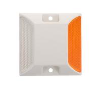 ABOOFAN Reflective Road Stud Double Sided Pavement Marker 3.74 X 3.74 X 0.63 in Raised Driveway Reflectors for Parking Lot Road Safety Easy Installation High Visibility