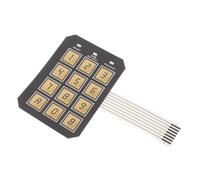 ABOOFAN Replacement Keypad for Electronic Lock with Button Matrix Safe Lock Keypad for Mailbox Locker Storage Cabinet and School Security Wear-Resistant Golden Panel