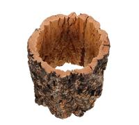 ABOOFAN Reptile Hide Cave Tree Trunk Log Shelter for Turtle and Lizard Resting, Cork Bark Material, 4.9×5.9" Secure Habitat for Geckos and Snakes