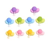 ABOOFAN Resin Cloud Charms 3d Flatback Cabochons DIY Hair Clips and Shoe Decorations Craft Accessories for Phone Case and Scrapbooking, 10 Pieces Assorted Yellow Pink Blue Random Color