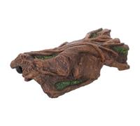 ABOOFAN Resin Hollow Tree Root Reptile Hideout with Antislip Textures and Natural Simulation, Large Hollow Log Hide Box for Turtles and Aquatic Pets in Terrarium and Reptile Habitat