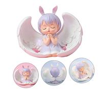 ABOOFAN Resin Praying Angel Doll Cake Topper Adorable Car Ornament for Home Decor Unique Doll Model for Birthday Cakes Safe and Material