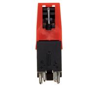 ABOOFAN Retro Gramophone Stylus Needle for Record Player with High-grade Design and Better Response, Red Abs and Aluminum Material, for Vintage Turntable Accessories