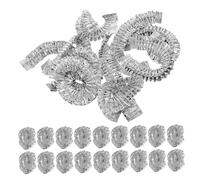 ABOOFAN Reusable Aluminium Foil Insulation Covers Elastic Fit for Dish Shapes 50pcs Fresh-Keeping Storage Covers for Food Preservation for Everyday Meals and Home Dining
