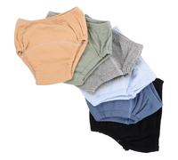 ABOOFAN Reusable Cotton Training Pants Absorbent Diaper Shorts for Newborn Boys 6pcs Leakproof and Easy to Put and Take Suitable for Home and Travel Use