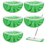 ABOOFAN Reusable Mop Pads Compatible with Swiffer Sweeper Mops, 6 Pack Washable Wet Mop Pads for Surface/Hardwood Floor Cleaning (Mop is Not Included)