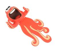 ABOOFAN Reusable Red Octopus PVC Bookmark and Students, 3D Ocean Animal Shape Decoration Feature, for Reading and School Stationery