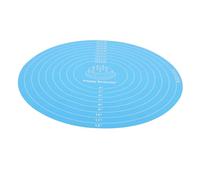 ABOOFAN Reusable Silicone Pastry Mat for Cake Turntable Round 30cm Non-Slip Mat with Measurement Easy Clean Multi-Function Kitchen Baking Supply