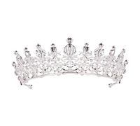 ABOOFAN Rhinestone Bridal Crown Wedding Headdress Full Design Sparkly Gem Headpiece for Women Bride Party Halloween Costume Baroque Vintage Style