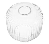 ABOOFAN Ribbed Glass Lampshade Replacement for E26 E27 Ceiling and Table Lamps with Classic Striped Lantern Design, Glarefree Illumination, Warm Ambiance for Kitchens and Cafe Gatherings