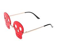 ABOOFAN Rimless PC Material Unique Sunglasses Skull for Men and Women Party Glasses with Practical and Long-lasting Design, for Masquerade Parties and Everyday Wear