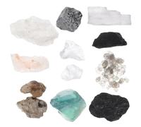 ABOOFAN Rock and Mineral Collection Kit for Kids 10 Natural Geological Specimens with Portable Storage Case Science Education Set for Classroom and Home Learning