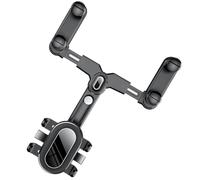 ABOOFAN Rotatable and Retractable Car Phone Mount for Mirror, Stable and Safe Driving Holder Made of Abs and Nano Polyurethane, Suitable for Vehicles and Cars