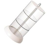 ABOOFAN Rotatable Makeup Puff Holder Cosmetic Sponge Box Vanity Organizer for Lipstick Cotton Pads Makeup Tools Space-saving Dustproof Storage Case for Dressing Table