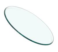ABOOFAN Round Clear Tempered Glass Table Top, 32cm Stain-resistant Surface, Versatile Fit for Coffee Table and Lounges