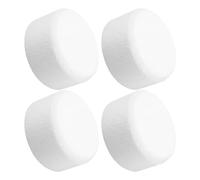 ABOOFAN round Foam Cake Models Portable White Foam Circles for Baking Practice 4pcs and Cake Decorating Supplies for Home Bakery and Manual Homework
