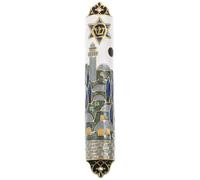 ABOOFAN Scroll Door Post Symbols Mezuzah House Door Mezuzah Mezuzah Catholic Symbol on Door Mezuzah Jewish Mezuzah Side Door Decor Mezuzah Metal