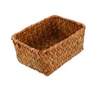 ABOOFAN Seagrass Woven Storage Box for Bedroom As Fruit Basket Bread Basket Handmade Pastoral Style Woven for Organizing Items