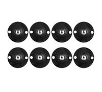 ABOOFAN Self Adhesive Caster Wheels Does Not Scratch the Ground 8pcs Pulley Design, and Steel Material, Quieter When Pushing for Storage Box and Cabinet